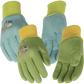 Kinco Kids' Farm Friends™ 8 oz Jersey Gloves Blue/ Green