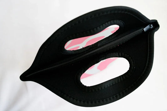 Pink Cowhide Lunch Bag