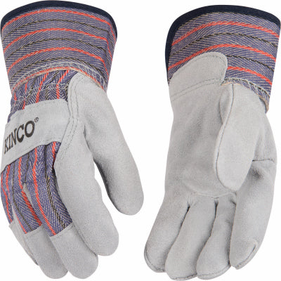 Kinco Kids' Suede Leather Palm with Safety Cuff Gloves