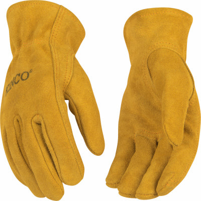 Kinco Youth Golden Full Suede Cowhide Gloves