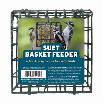 Global Harvest Wild Bird Suet Basket Feeder