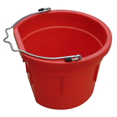 Master Rancher Flat Sided 8 Qt. Bucket - Red