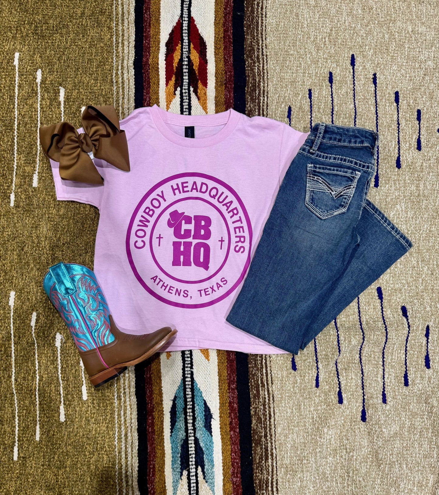 Youth CBHQ Tee in Pink