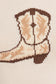 Short Sleeve Cowboy Boot Sweater Top