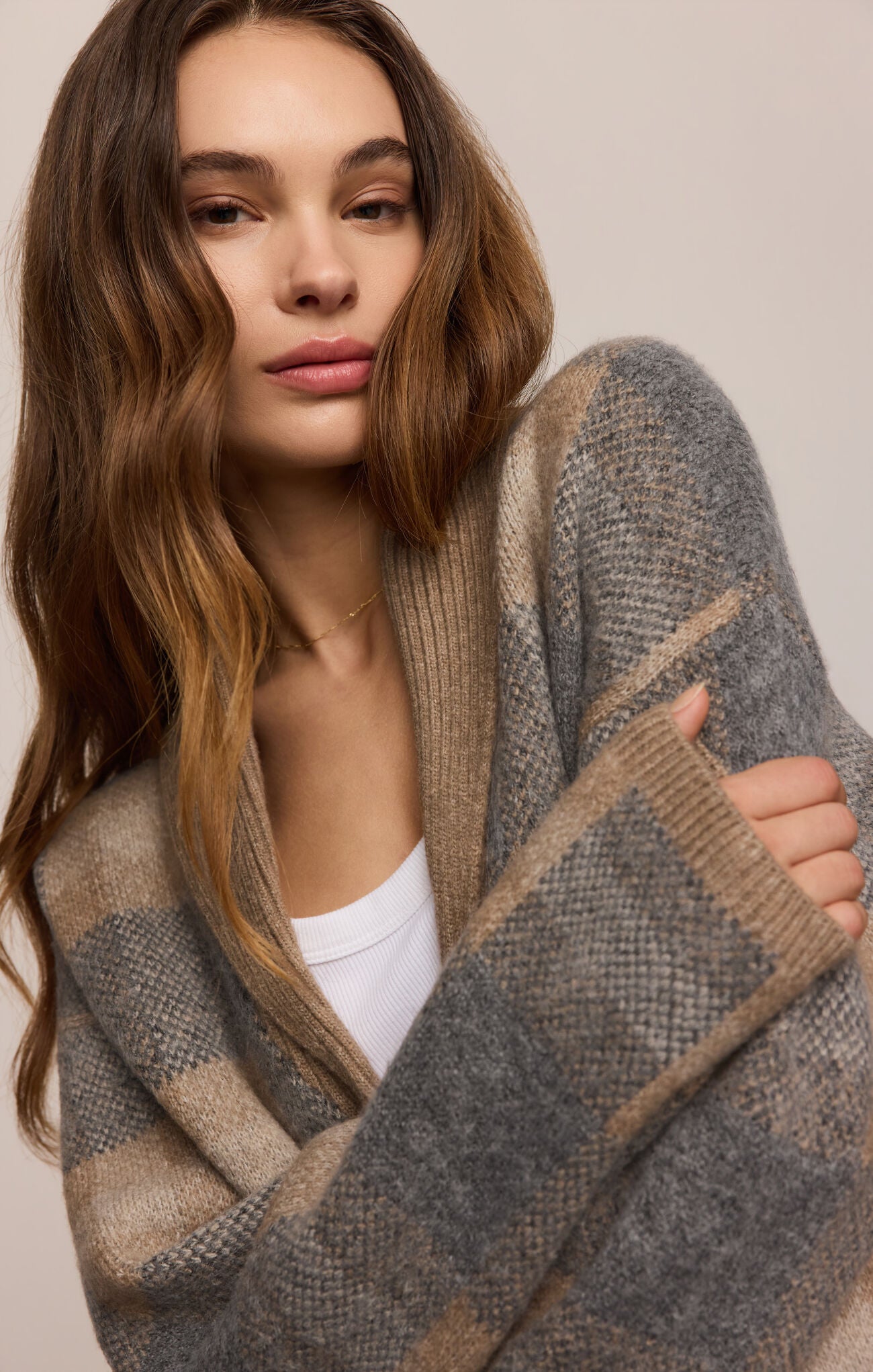 Z Supply Ludlow Cardigan in Classic Heather Grey