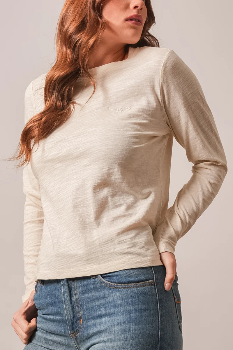 Kimes Ranch Ainsley Long Sleeve Tee in Natural