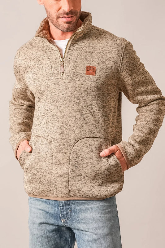 Kimes Ranch Fontana Quarter Zip in Natural