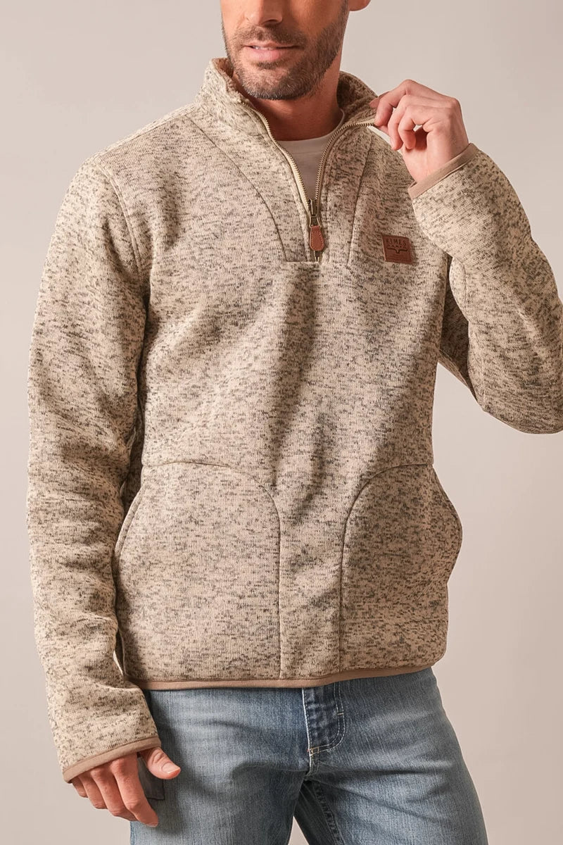 Kimes Ranch Fontana Quarter Zip in Natural