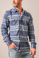 Kimes Ranch Mitch Pearl Snap Shirt in Dark Blue