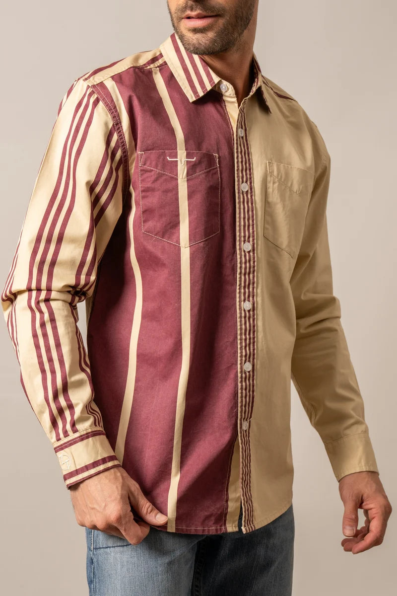 Kimes Ranch ZT 1 Arm Bandit Western Shirt in Khaki