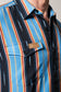 Kimes Ranch ZT Hickory Western Pearl Snap in Mid Blue