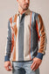 Kimes Ranch ZT Wyatt Striped Rugby Shirt in Dark Blue