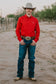 Kimes Ranch KR Team Dress Shirt in Red