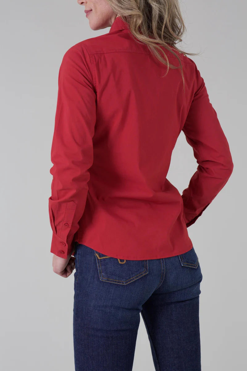 Kimes Ranch Ladies KR Team Shirt in Red