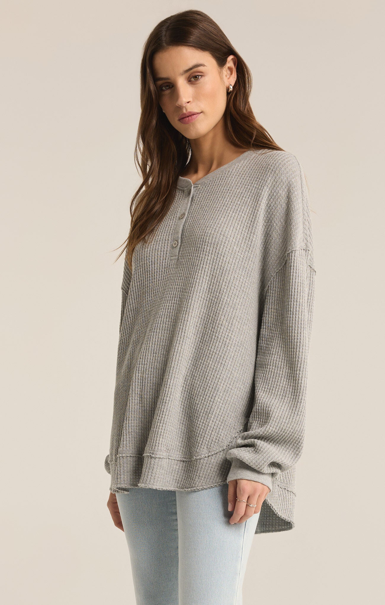 Z Supply Women's Jax Cozy Waffle Henley