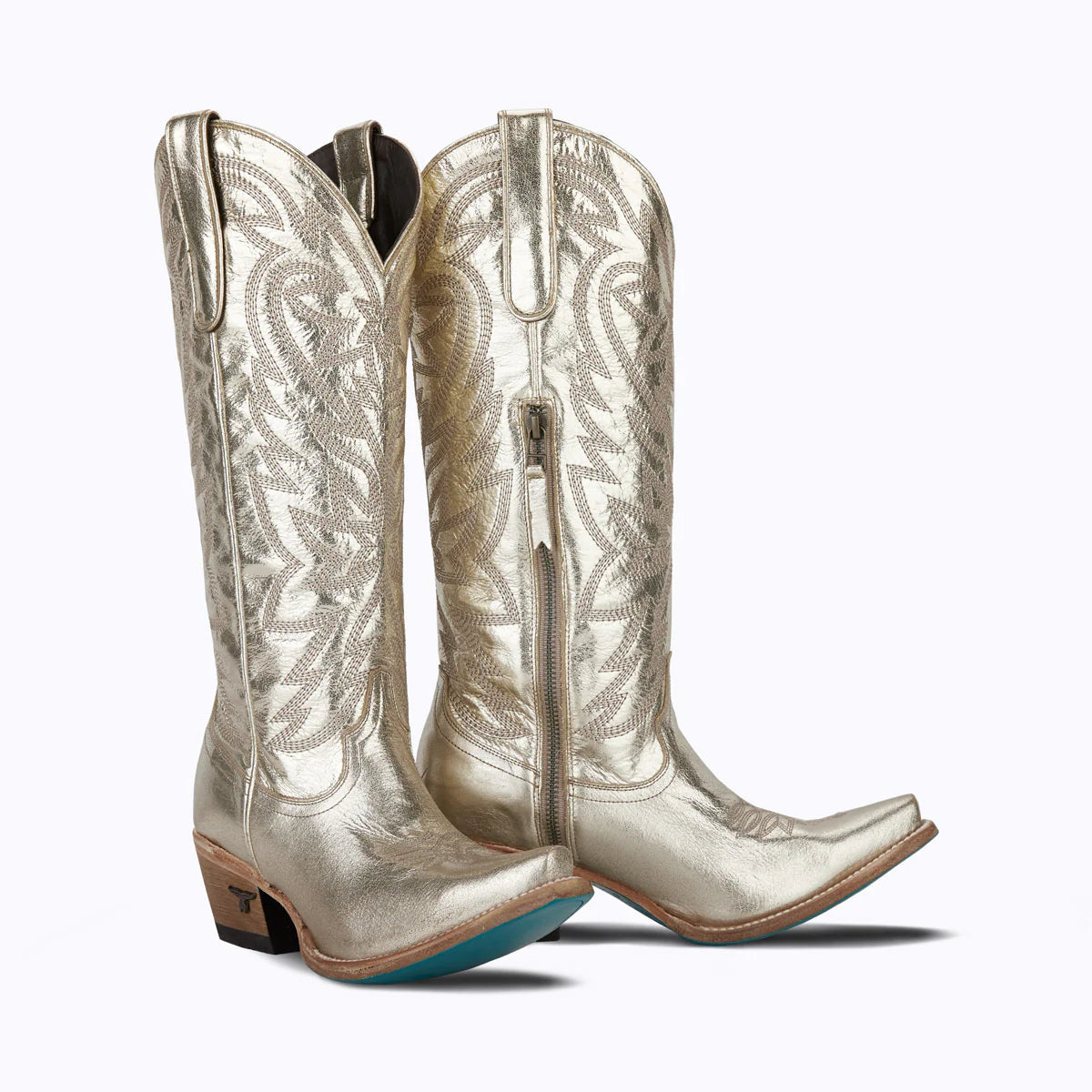 Lane Boots Smokeshow Champagne Metallic Boot