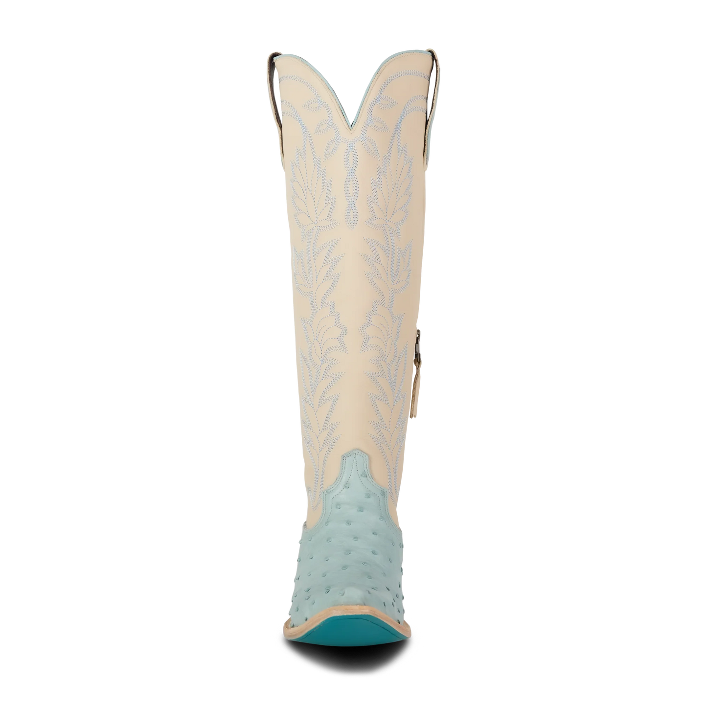 Lane Boots Sandaga Knee High in Powder Blue Ostrich