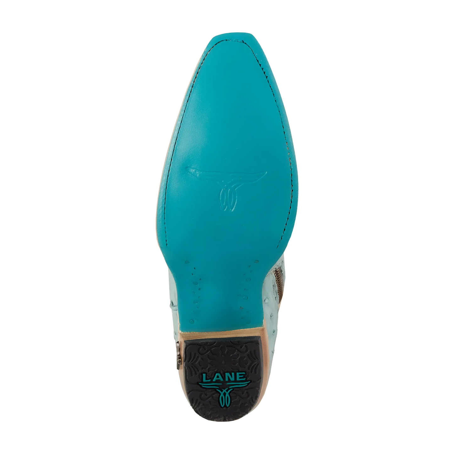 Lane Boots Sandaga Knee High in Powder Blue Ostrich