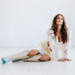Lane Boots Sandaga Knee High in Powder Blue Ostrich