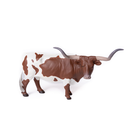 Little Buster Toys Red and White Texas Longhorn Steer