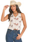 Rock & Roll Denim Horse Print Vest