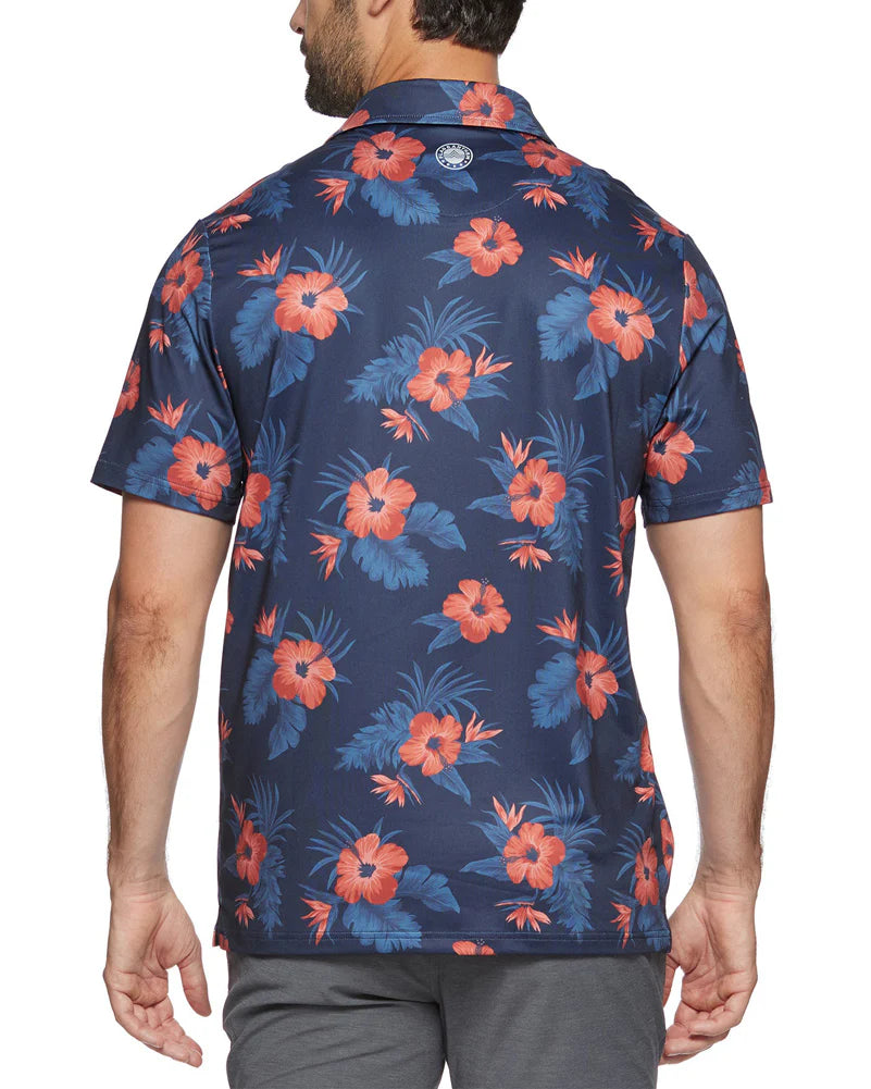 Flag & Anthem Littleton Hibiscus Print Performance Polo