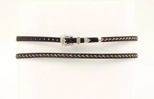 Braided Leather Hatband