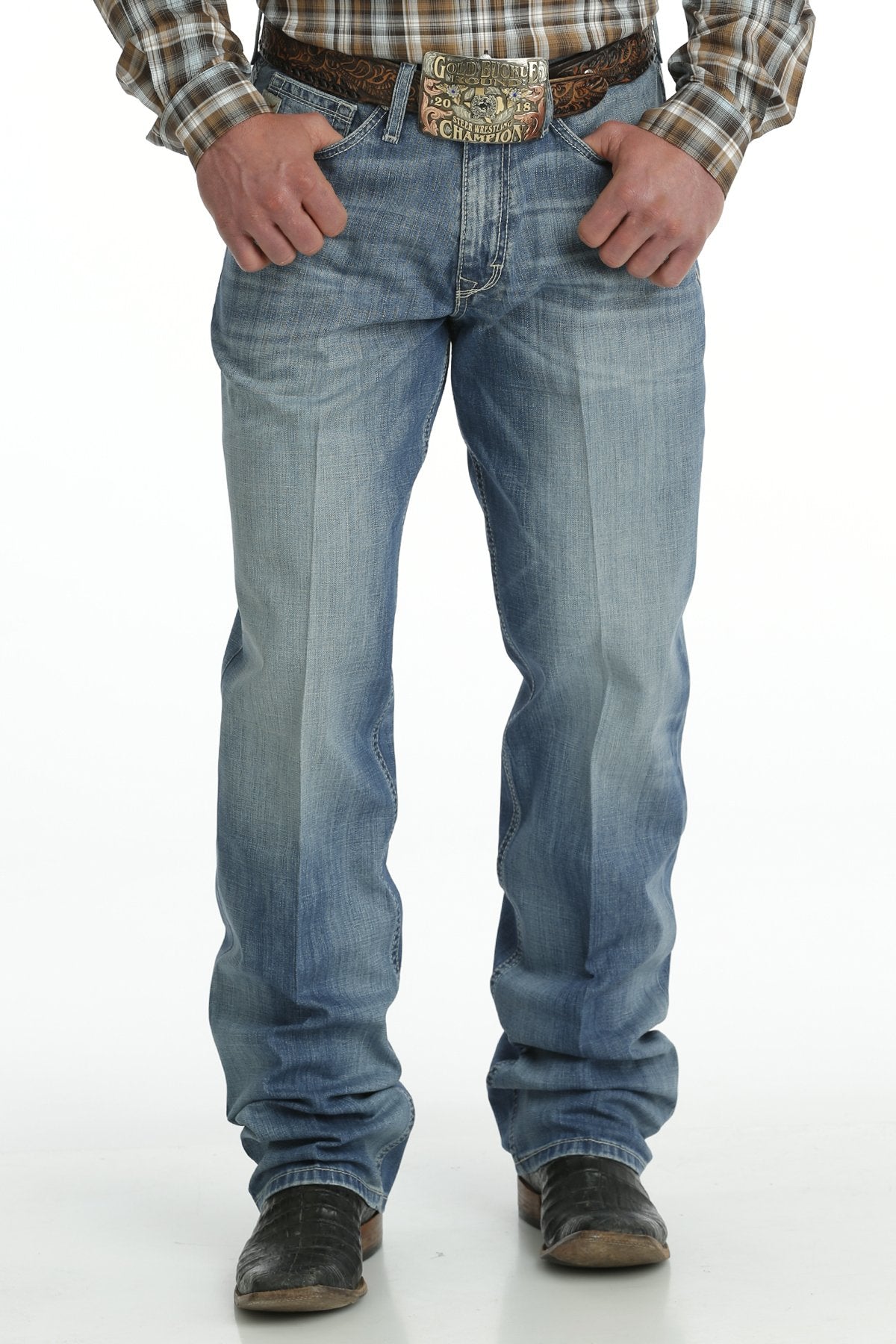 Cinch Men's Loose Fit Sawyer Medium Stonewash Jean