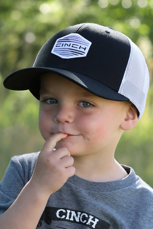 Cinch Boy's Black Cap