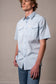 Kimes Rio Short Sleeve Dress Shirt in Light Blue