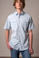 Kimes Rio Short Sleeve Dress Shirt in Light Blue