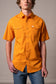 Kimes Rio Short Sleeve Dress Shirt in Vintage Orange