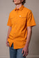 Kimes Rio Short Sleeve Dress Shirt in Vintage Orange