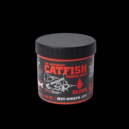 Mr. Whiskers Catfish Punch Bait- Blood