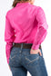 Cinch Solid Pink Button-Down Shirt