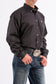 Cinch Solid Black Button-Down Western Shirt