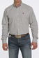 Cinch Mens Long Sleeve Plaid Shirt Light Blue 2XL