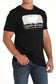 Cinch Men's Ranchin' Ain't Easy Black Tee