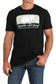 Cinch Men's Ranchin' Ain't Easy Black Tee