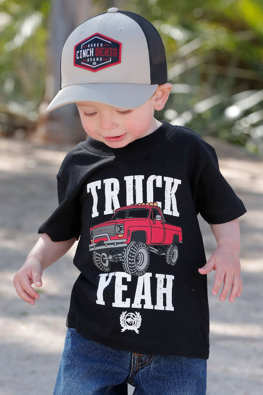 Cinch Toddler Truck Yeah Black Tee