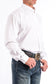 Cinch Solid White Button-Down Western Shirt