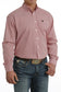 Cinch Men's Red Geometric Button Down Shirt