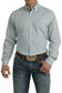 Cinch Men's Light Blue Medallions Button Down Shirt