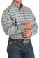 Cinch Men's Plaid White/Blue/Khaki Button-Down Shirt