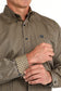 Cinch Men's Tencel Stripe Button-Down Brown/Navy Western Shirt