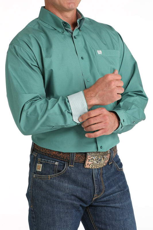 Cinch Green Button-Down Shirt