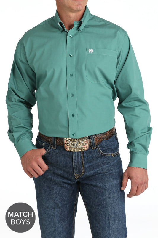 Cinch Green Button-Down Shirt