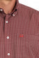 Cinch Short Sleeve Burgundy Medallion Print Western Shirt