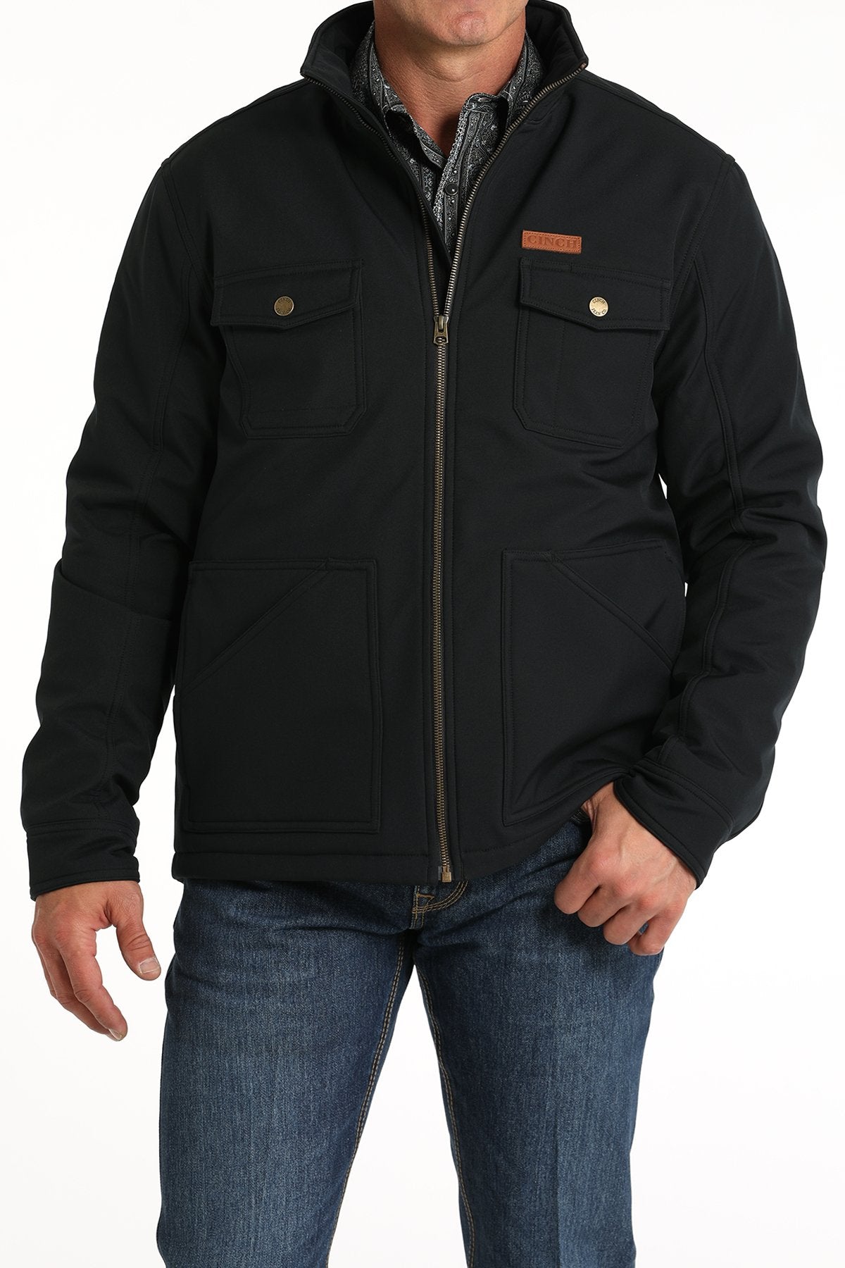 Cinch Men's Concealed Carry Black Bonded Jacket