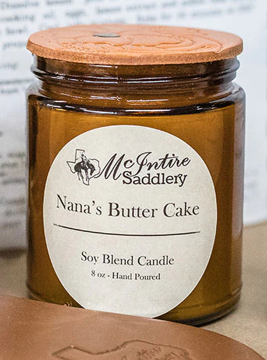 McIntire Saddlery Nana's Butter Cake Candle